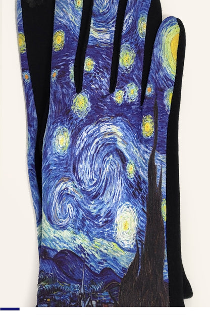 Gants pour écran tactile SMS - La nuit étoilée
