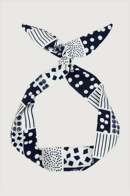 Bandeau à fil imprimé géométrique