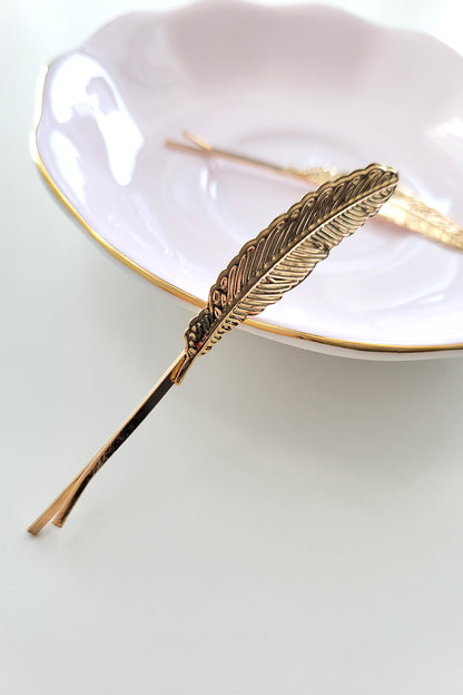 Épingle à Cheveux Plume - Lot de 2