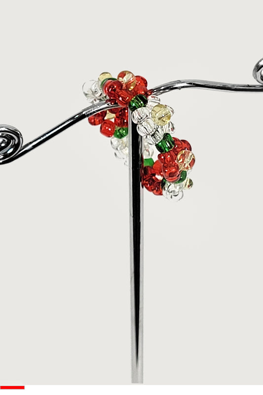 Elasticated Flower Bead Ring