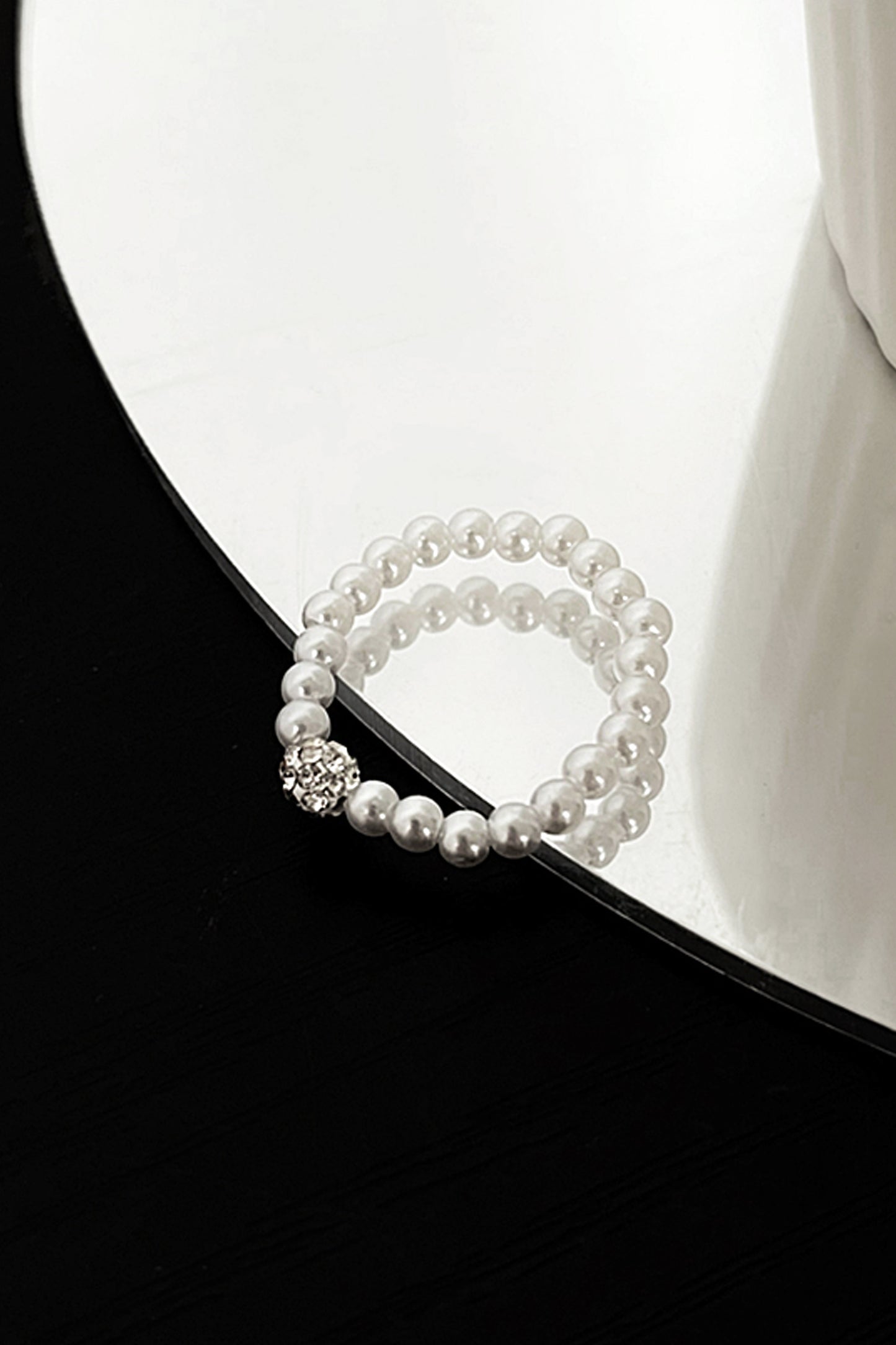 Cubic Ball Pearl Ring
